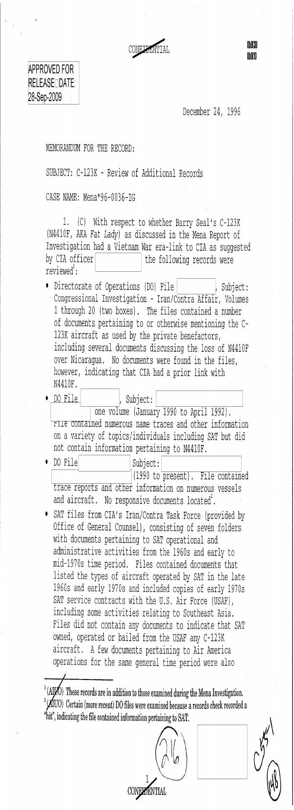 Page 1 preview of C-123K - Review of Additional Records