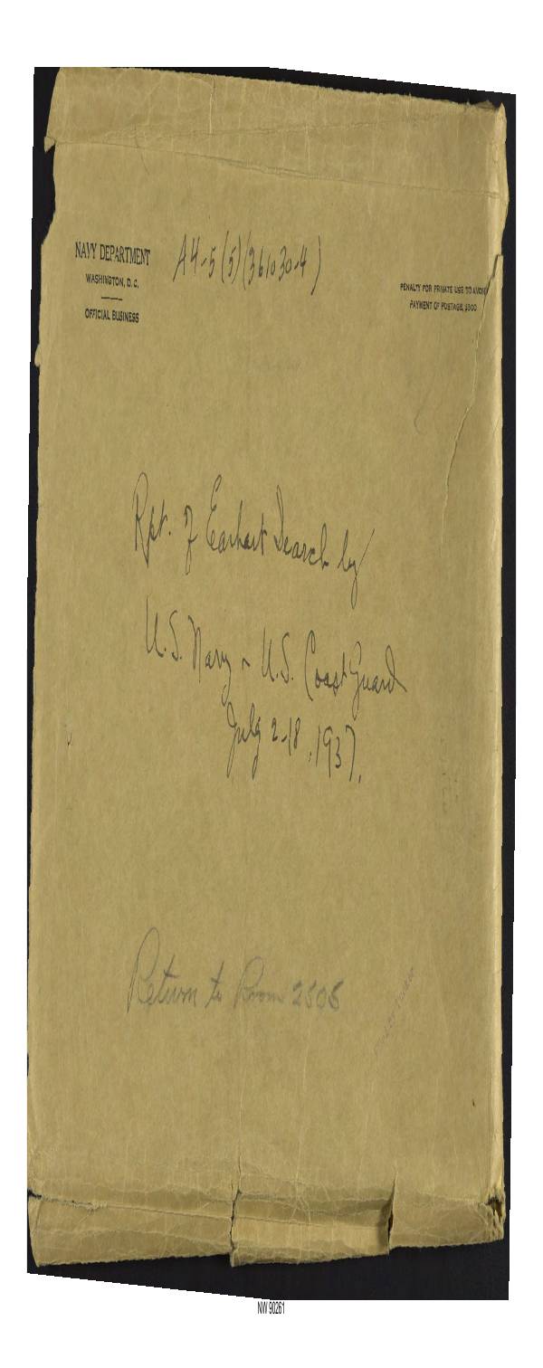Page 1 preview of Report of Earhart Search, 2-18 July 1937