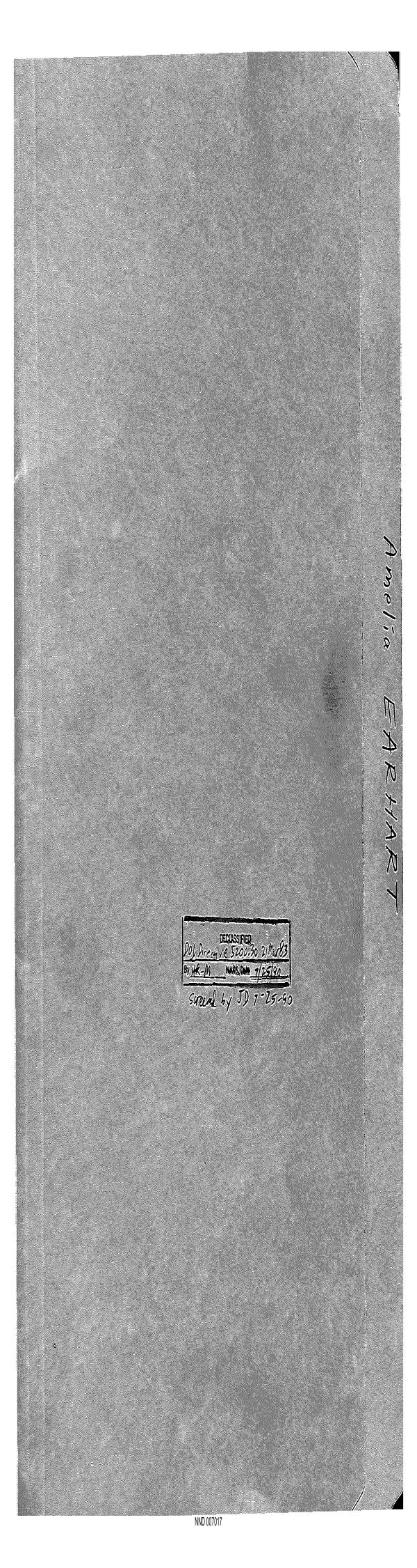 Page 1 preview of Japanese Foreign Ministry Liaison Information Concerning the Search for Amelia Earhart