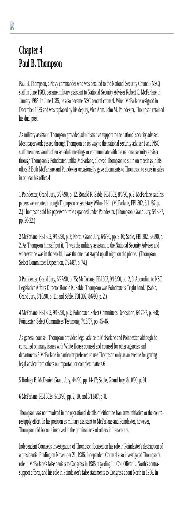 Page 1 preview of Walsh Final Report: Chapter 4, Paul B. Thompson